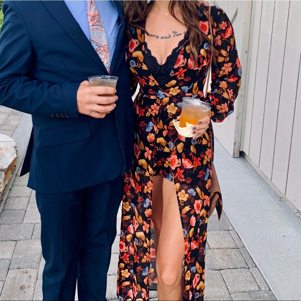 Floral Jumpsuit/Romper Dress